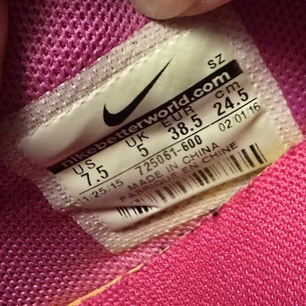Nike Air Max 90 Ultra Breathe Pink Blast Running Shoes Women's 7.5 Sneakers - Picture 8 of 8